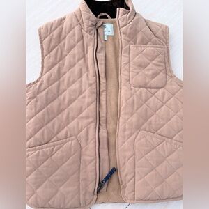 Class Club Quilted Vest in Light Pink